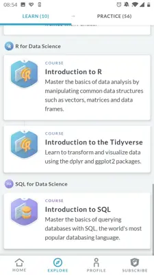 Datacamp android App screenshot 2